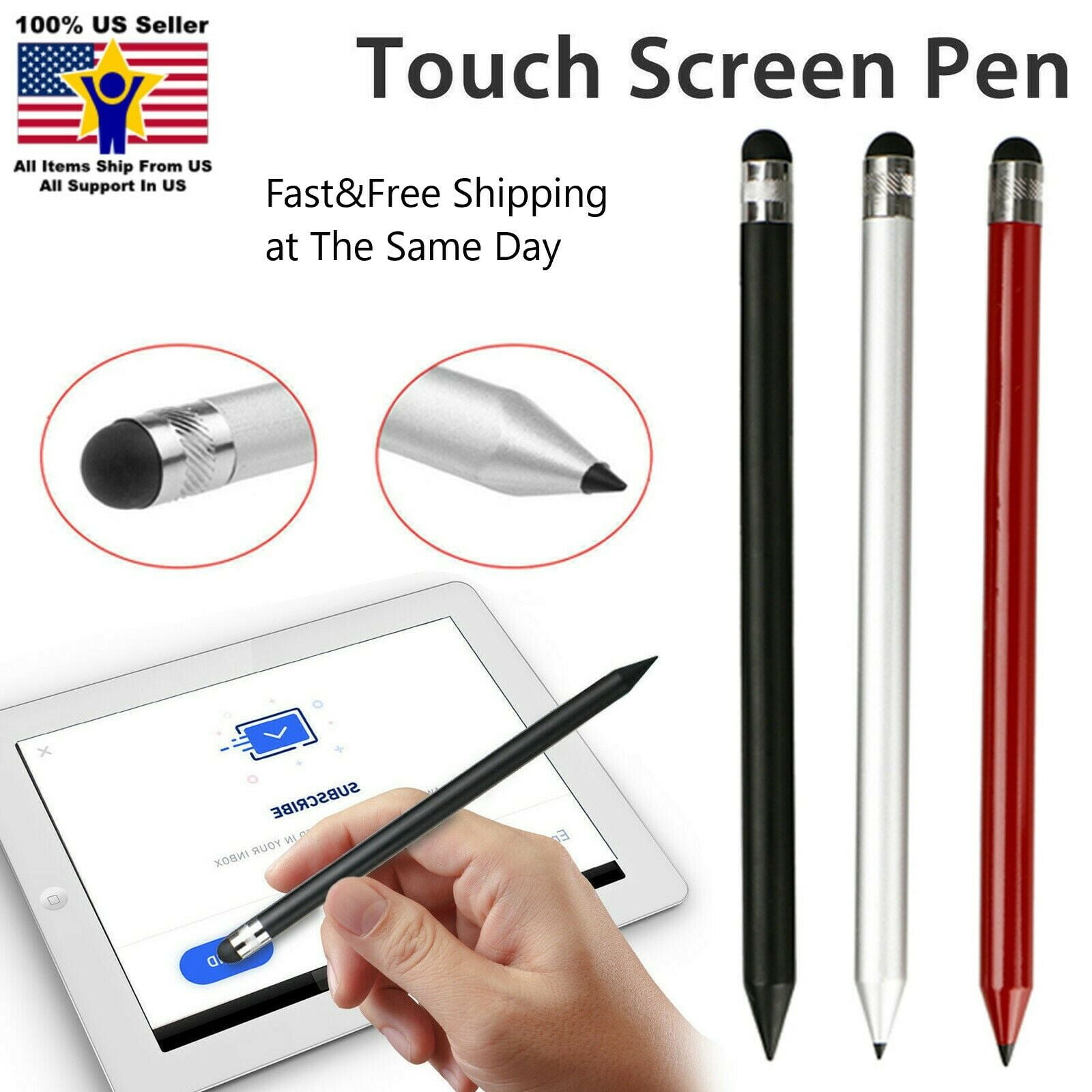 5 Pieces Universal Generic Stylus Touch Screen Pen for Touch Screen Devices 