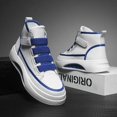 thumbnail image 4 of Zapatos altos para hombre 2025 primavera otoño marca zapatillas informales blancas plataforma de diseñador de lujo botines para hombre zapatos para hombre, 4 of 5