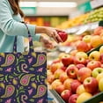 thumbnail image 3 of Retro Paisley Floral Bag – Abstract Decorative Canvas Tote, Elegant Everyday Carry, 3 of 6