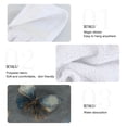 thumbnail image 5 of 2PCS Velcro Hangable Hand Towels Quick-Drying Hanging Kitchen Towels for Kitchen & Bathroom Brown-blue Butterfly Pattern, 5 of 7