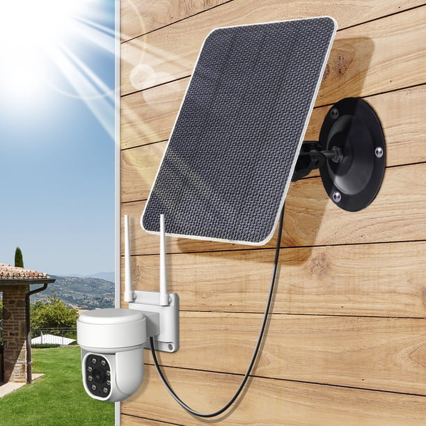 Panel solar 3W 5V Kit de cargador USB IPX6 para seguridad inalámbrica al aire libre IP CCTV