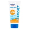 (2 pack) (2 pack) Equate Sport Broad Spectrum Sunscreen Lotion, SPF 100, 6 fl oz