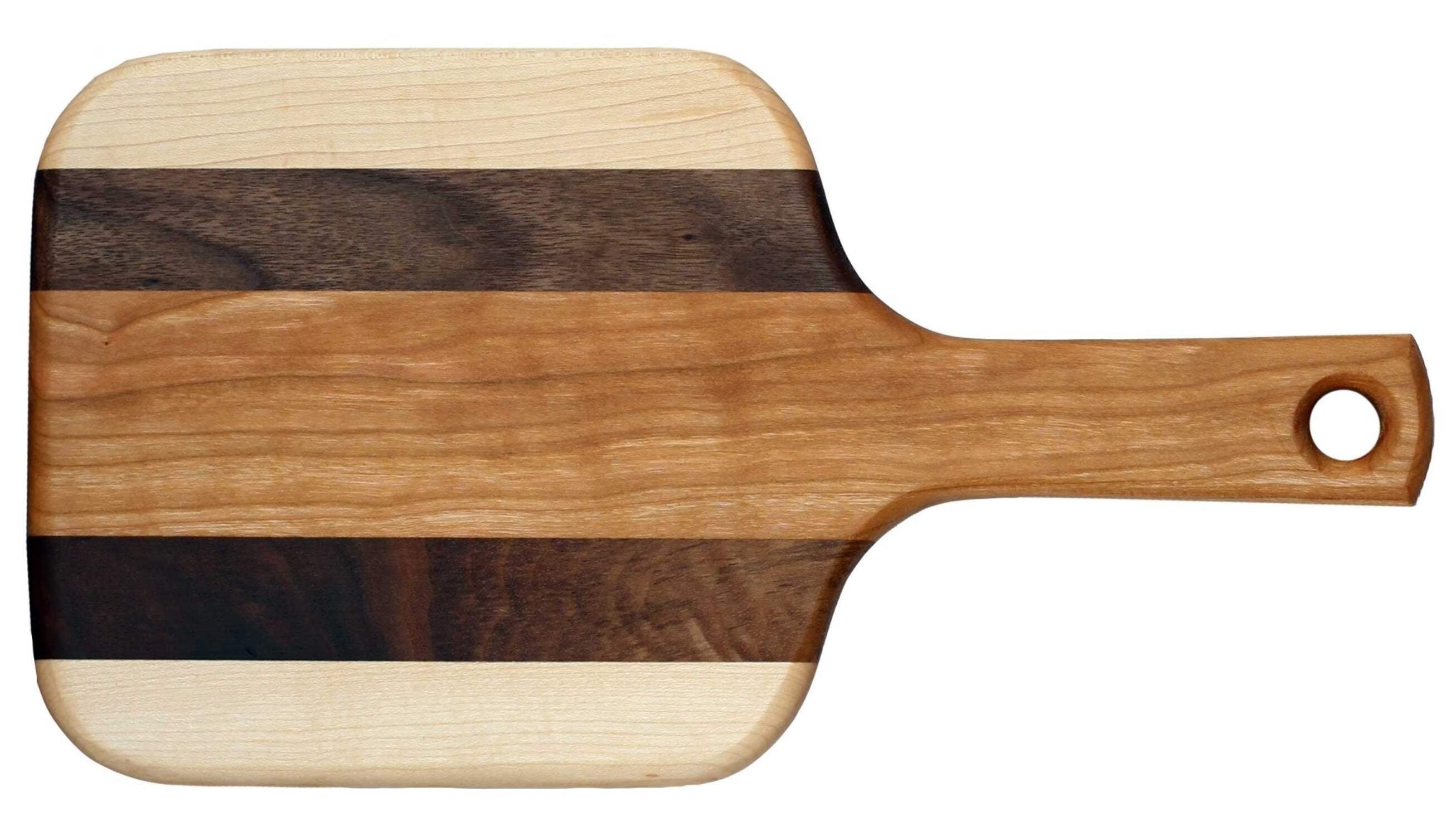Paddle Handle Cutting Boards Including Oil
