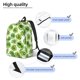thumbnail image 3 of Disketp Green Kiwi Mochila de Lona Estampada, Mochila Escolar de Viaje Ligera para Estudiantes y Portátil-Medium, 3 of 5