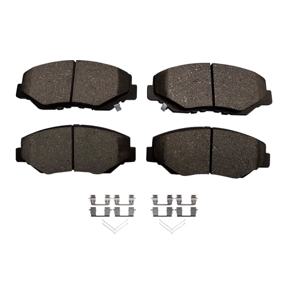 Front Brake Pads For 2003-2017 Honda Accord, 03-08 Pilot, 2012-2021 Civic, 02-06 12-16 CR-V, 16 CR-Z, 2003-2011 Honda Element, 13 14 FIT, 2013-2015 Acura ILX, Set of 4 Ceramic Brakes Pads