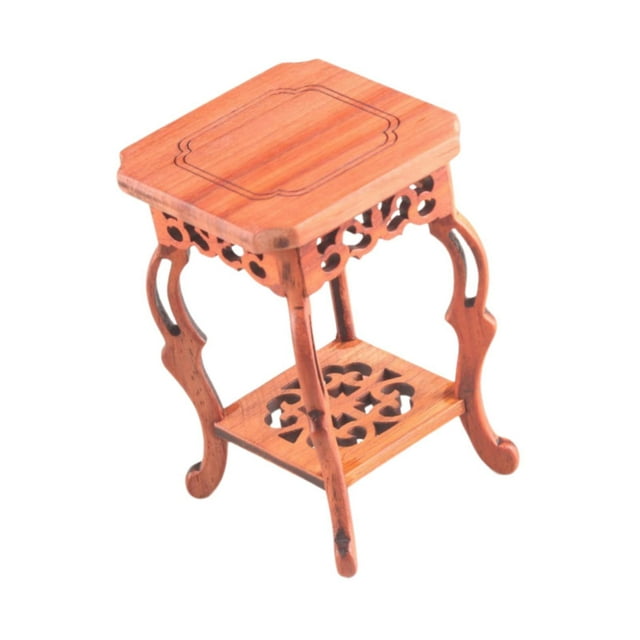 koolsoo Fishbowl Rack 8 x 8 cm Shop Decor Plant Display Stand for Patio Pots Outdoor Brown