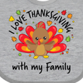 thumbnail image 4 of Inktastic I Love Thanksgiving with My Family-happy Turkey Boys or Girls Baby Bib, 4 of 4