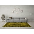 thumbnail image 3 of Ahgly Company Machine Washable Indoor Square Persian Yellow Traditional Area Rugs, 7' Square, 3 of 4
