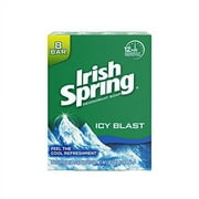 Irish Spring Icy Blast Cool Refreshment Deodorant Soap (Pack of 16)