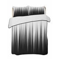 thumbnail image 2 of Black White Twin XL Size Down Alternative Comforter,Lightweight Comforter Quilt Bedding Set with Pillow Shams Modern Geometric Abstract Gradient Striped All Seasons Bed Comforter Duvet Insert 68"x98", 2 of 7
