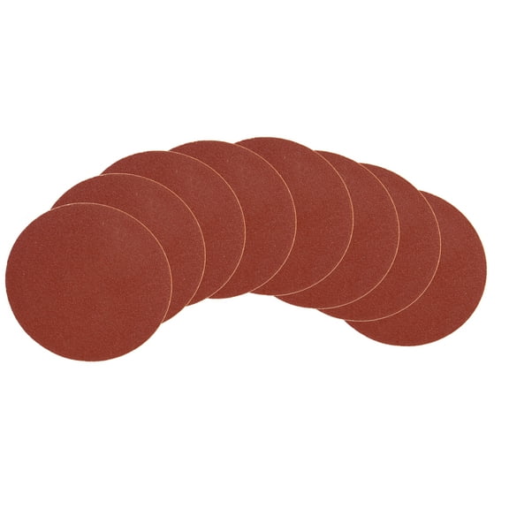 WEN 12-Inch Adhesive-Backed Disc Sandpaper Assorted Grits, 8 Pack