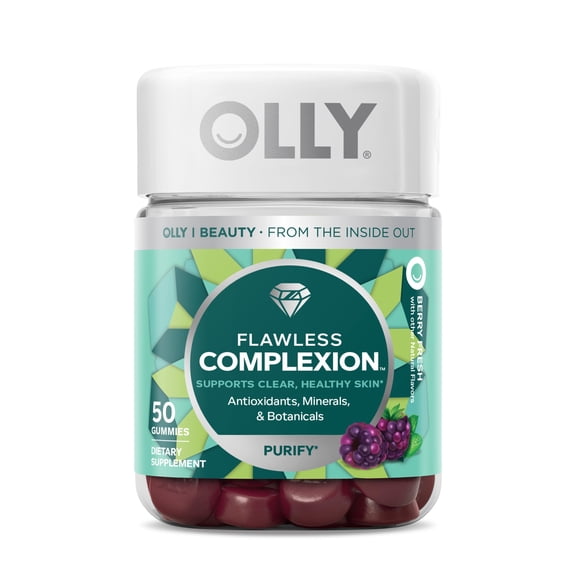 Suplemento OLLY Flawless Complexion Gummy, 50 unidades