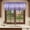 Violet Gray Purple Lavender Purple, variant on Purple Lavender Valances for Windows, Decorative Rod Pocket Window Valance Curtains, Spring Watercolor Wildflowers Plant Plaid Short Curtain Drapes for Kitchen/Living Room, 2 Panels, 60" W x 18" L