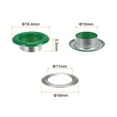 thumbnail image 2 of Ojales metálicos Unique Bargains 100 juego redondos 10mm con Arandelas para recortes verde, 2 of 7