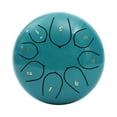 thumbnail image 2 of Twfbrm Rain Drum for Outside, 6 inch 8 Notes Steel Tongue Drum with Music Book, Sound Healing Instruments Waterproof Chakra Drum Musical Education Rain Chime Relaxation Gifts for Adults and Kids, 2 of 5