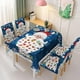 thumbnail image 5 of Teissuly Christmas Rectangle Tablecloth Washable Table Cloth for Winter Xmas Holiday Party Picnic Dinner Decor Home Kitchen Teissuly WER202311013392, 5 of 6