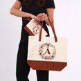 thumbnail image 4 of HIFA Initial Tote Bag for Women, Personalized Canvas Tote Bag - Two-Tone, Zipper Closure, Inner Pocket, Organic Cotton, Sturdy - Multipurpose Shoulder Bag Suitable for Shopping, Grocery, Beach, Travel, 4 of 5