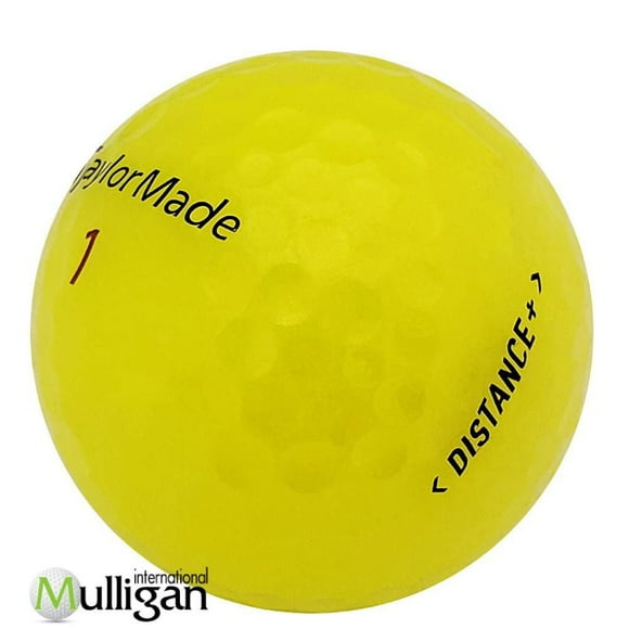 Mulligan - 48 Taylormade Distance + 5A Recycled Used Golf Balls, Yellow