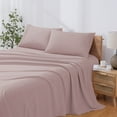 thumbnail image 2 of Modern Threads 4-Piece Solid Cameo Rose Microfiber Bed Sheet Set, King, 2 of 12