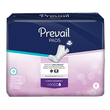 Prevail Bladder Control Overnight Pad PVX-120 One Size Case of 120, (Best Bladder Leakage Pads)