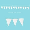 thumbnail image 2 of 3Pcs 24Ft Pure White Pre-Strung Felt Hanging Pennant Banners Triangle Flag Bunting Garland Backdrop for Birthday Wedding Bridal Baby Shower Home Nursery Outdoor Garden Festivals Decoration, 2 of 7