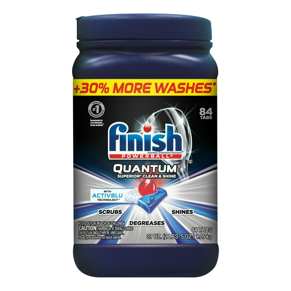 Finish Quantum with Activblu Technology, Dishwasher Detergent Tabs, 84