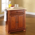thumbnail image 3 of Crosley Furniture Alexandria Natural Wood Top Portable Kitchen Island, 3 of 9