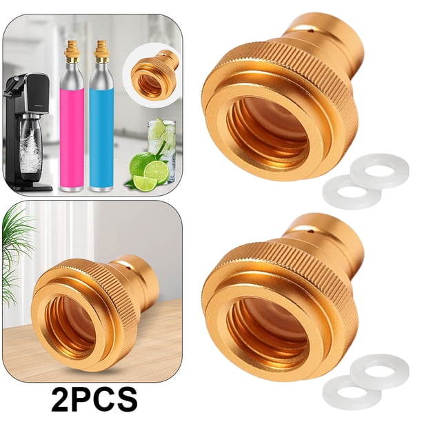 Adaptador Rápido CO2 Connect SodaStream Water Carbonator Art Terra (Oro)