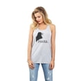 thumbnail image 2 of Thread Tank Home Roots State Maine ME 819W Women's Sleeveless Flowy Racerback Tank Top Sport Grey Medium, 2 of 5