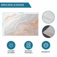 thumbnail image 6 of Orange Gray White Placemats Set of 4, Modern Farmhouse Abstract Marble Placemats for Dining Table, Place Mats for Kitchen Tabletop, Waterproof Wipeable Dining Table Mats Set, 6 of 9