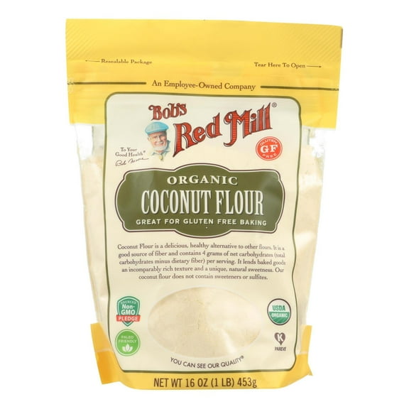Bobs Red Mill Organic Coconut Flour, 16 Ounce -- 4 per case.