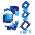 thumbnail image 1 of Rompecabezas 3D Bloques de construcción Ladrillos educativos del estrés Juegos Juguete para adultos Azul 2 Salvador Bloques de construcción de cubos, 1 of 10