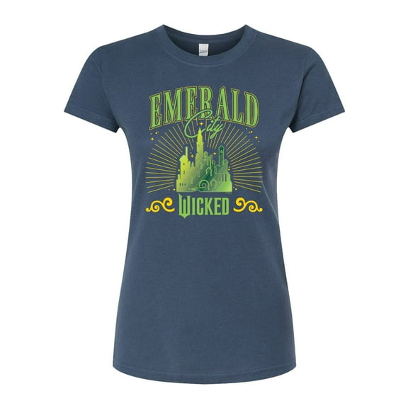 Wicked - Emerald City - Juniors Fitted Graphic T-Shirt