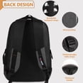 thumbnail image 4 of Travel Backpack for Men Women Multifunctional Waterproof Casual Backpacks Lightweight Multi Pocket Daypack Bag,BP8016-Gray, 4 of 7