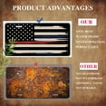 thumbnail image 5 of American Flag Funny Personalized License Plate Rust-proof Stainless Steel Metal License Plate Suitable For Men And Women 12.2" x 6.2", 5 of 7