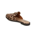 thumbnail image 3 of Women Leopard Slip On Mule - Casual, Office, Trendy - Loafer Slide - GH09 By Breckelles, 3 of 5