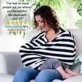 thumbnail image 6 of LNKOO Nursing Cover, Car Seat Canopy, Shopping Cart, High Chair, Stroller and Carseat Covers for Boys and Girls- Best Stretchy Infinity Scarf and Shawl- Multi Use Breastfeeding Cover Up, 6 of 7