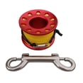 thumbnail image 2 of relayinert 15m Diving Aluminum Alloy Spool Finger Reel with Snap Hook Red 1Set, 2 of 6