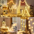 thumbnail image 4 of Luxtrada Chirstmas String Lights Snowflake Colorful Lights Icicle String Light for Garden Holiday Party Wedding Christmas Tree Decoration (Warm,80LEDs 10m), 4 of 7