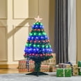 thumbnail image 2 of HomCom 3' Pre-Lit Optical Fiber Christmas Tree with Stand, 2 of 10