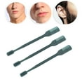 thumbnail image 4 of 3pcs Manual Nose Hair Trimmer Double Head Nostril Cleaning Safety Protected Nose Hair Knife Dark Green, 4 of 6