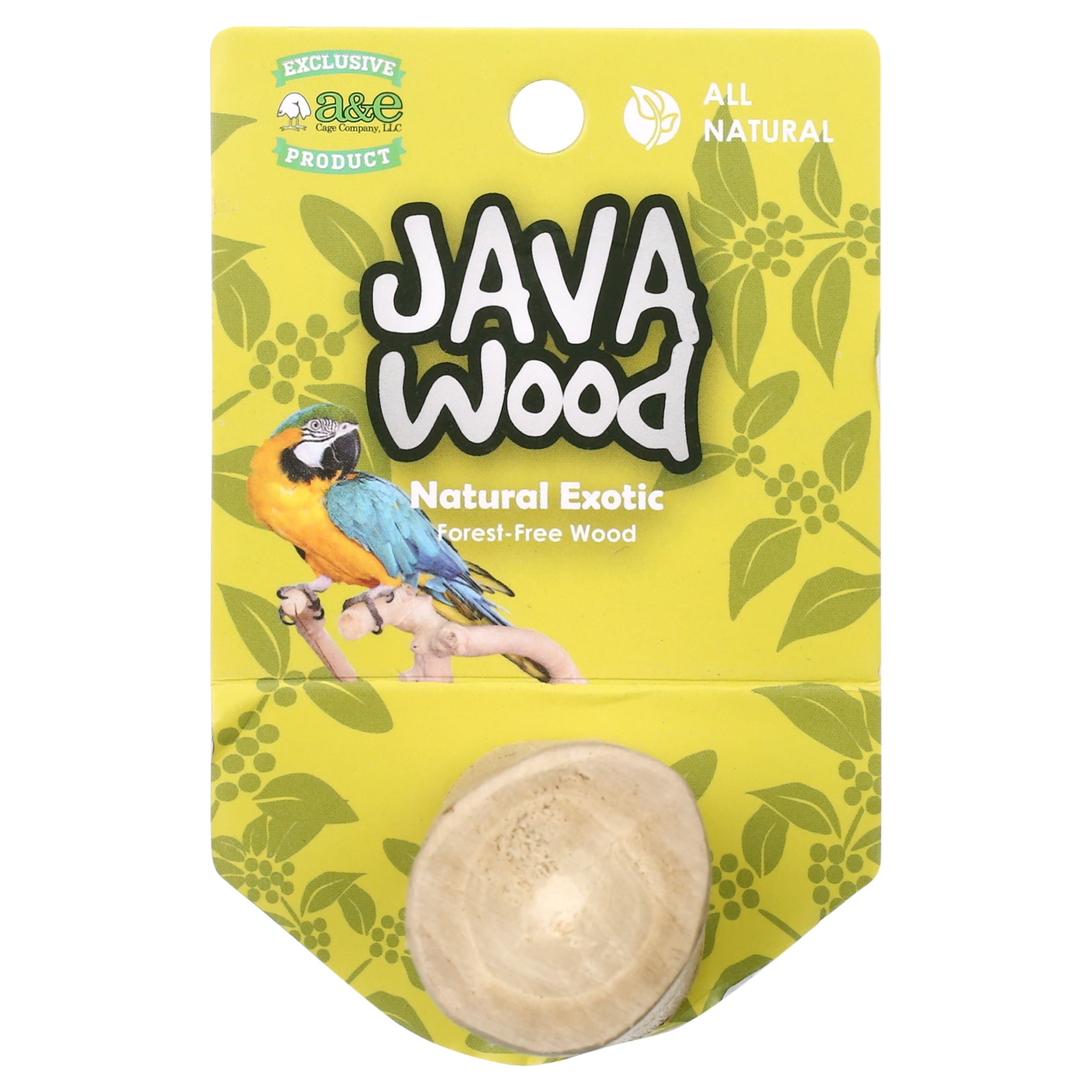 (2 pack) A&E Cage Natural Java Wood Straight Bird Perch - 14"