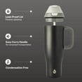 thumbnail image 4 of TAL 40oz Stainless Steel 2-in-1 Straw and Chug Tumbler with Push Lid and Handle, Black, 4 of 9