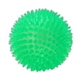 thumbnail image 2 of Flmtop Fun Pet Cat Dog Bite Hedgehog Ball Non-toxic Molar Sound Squeaky Chewing Toy Green, 2 of 9