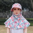 thumbnail image 2 of CSChome Floral Sunhat with Fan Outdoor Hat with Face Front Cover Face Neck Protection Adjustable USB Rechargeable Electric UV Foldable Sunscreen, 2 of 7