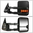 thumbnail image 2 of DNA Motoring TWM-030-T666-BK-AM For 1999 to 2006 Silverado / Sierra Pair of Black Manual Folding w / Amber LED Turn Signal Towing Mirrors, 2 of 5