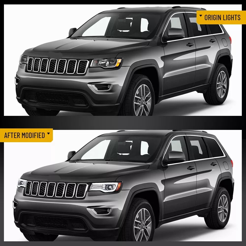 VLAND LED Dual Beam Headlights for Jeep Grand Cherokee 2014 2015 2016 2017 2018 2019 2020 2021 2022