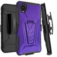 thumbnail image 1 of DALUX V Hybrid Kickstand Holster Phone Case Cover Compatible with Alcatel TCL A3 / TCL A509DL (2021) - Purple, 1 of 3