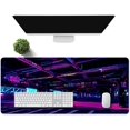 thumbnail image 4 of Neon Large Mouse Pad 31.5x11.8 Inches Magic Future Space Urban Housing Pattern Printed Mouse Pad for Home Studio Keyboard Table Mat BDHYMN240, 4 of 6