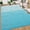 Light Blue, variant on ZACOO 8'x10' Gradient Watercolor Stripe Outdoor Rug, Waterproof UV Resistant Patio Mat for Outdoor RV Deck, Gray White
